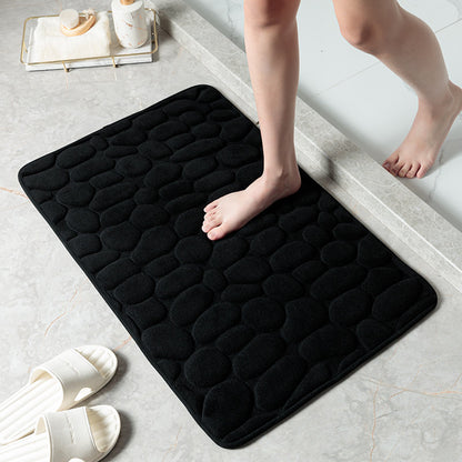Pebble Bathroom Memory Foam Floor Mat