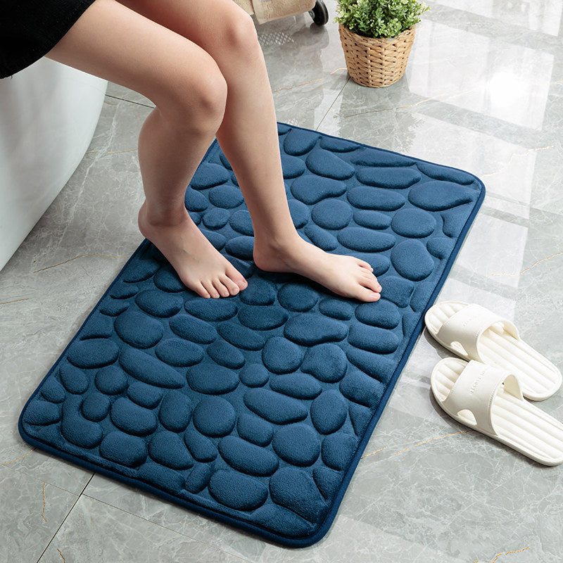 Pebble Bathroom Memory Foam Floor Mat