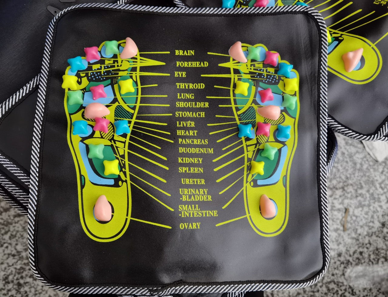 Pebble-like foot massager