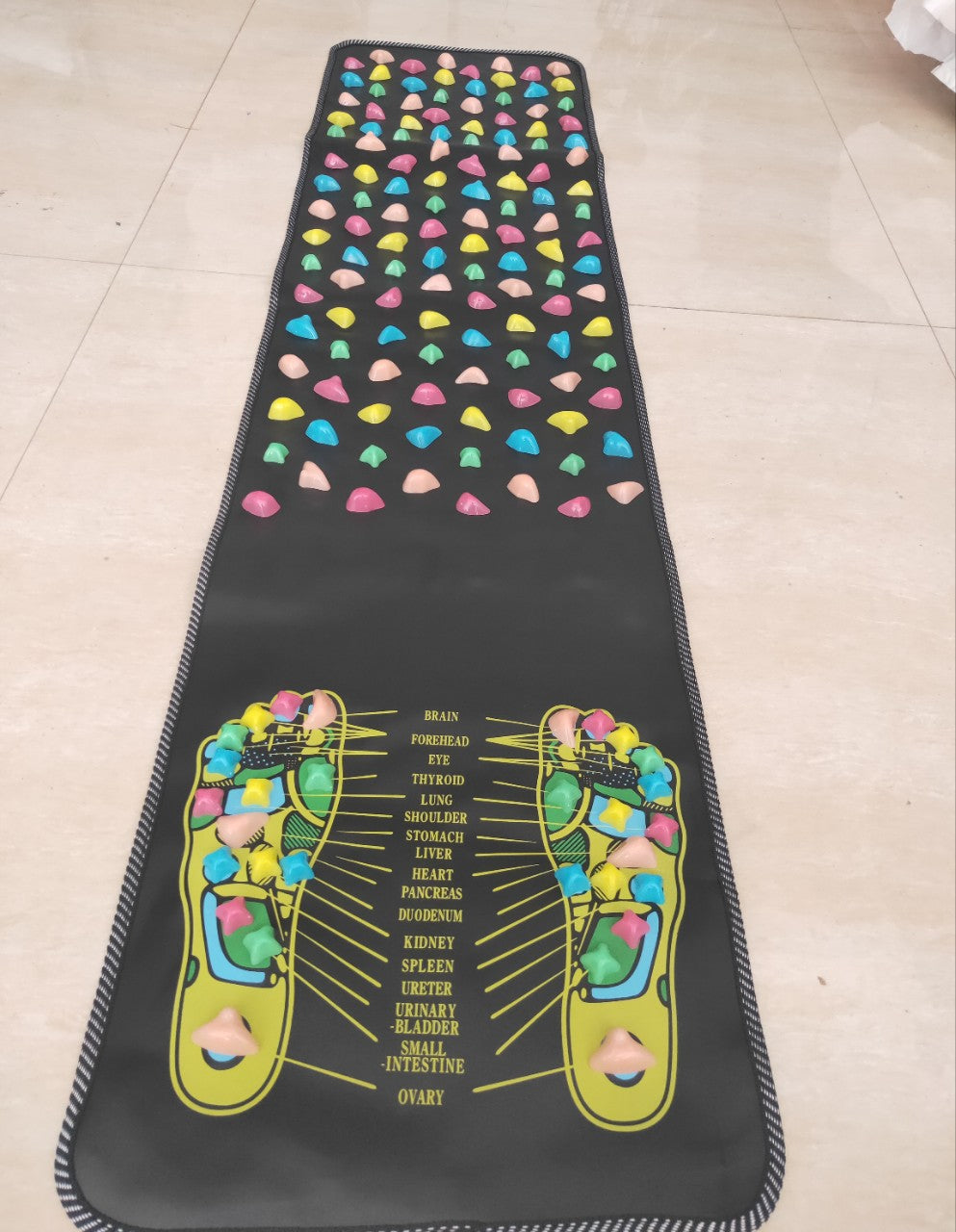 Pebble-like foot massager