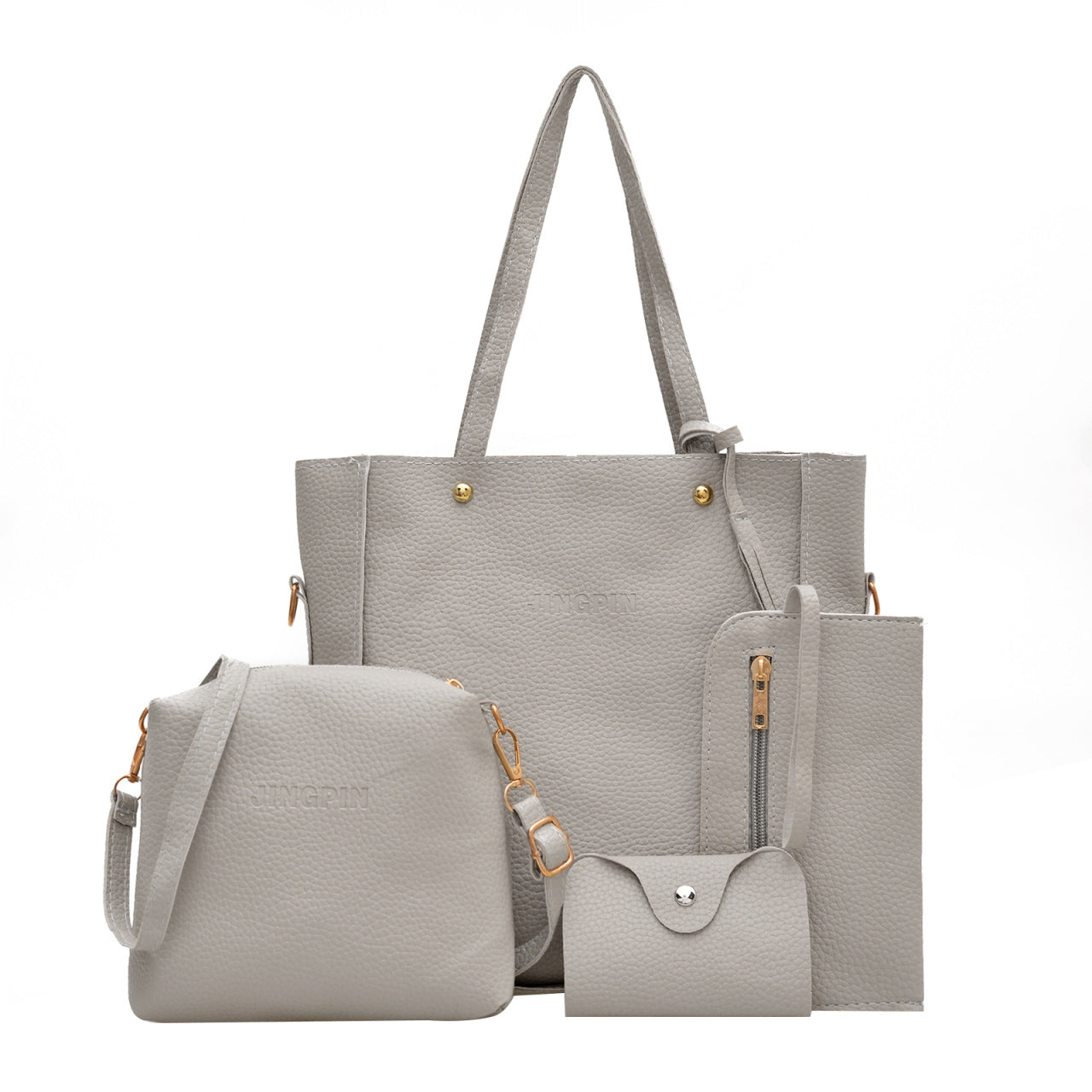 Pebbled Leather Bucket Bag Crossbody Shoulder Bag