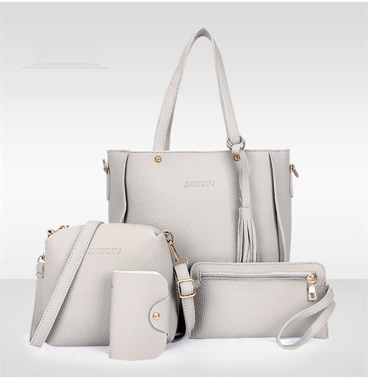 Pebbled Leather Bucket Bag Crossbody Shoulder Bag