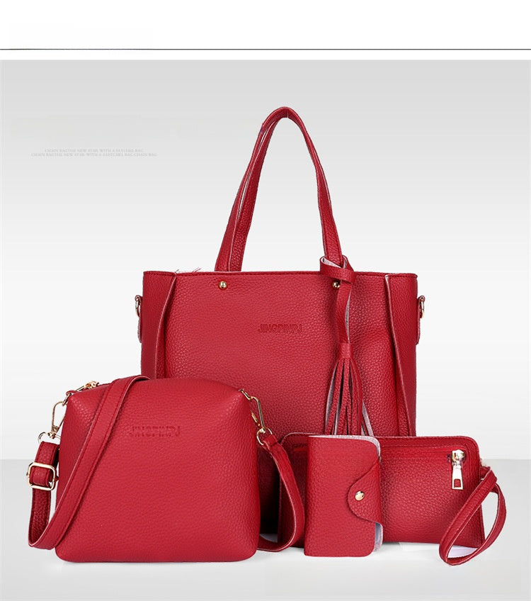 Pebbled Leather Bucket Bag Crossbody Shoulder Bag