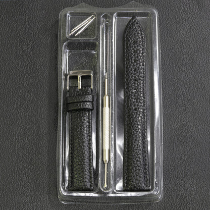 Pebbled Leather Watch Strap with Pin Buckle