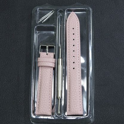 Pebbled Leather Watch Strap with Pin Buckle