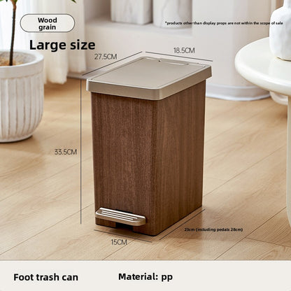 Pedal Operated Trash Bin with Lid