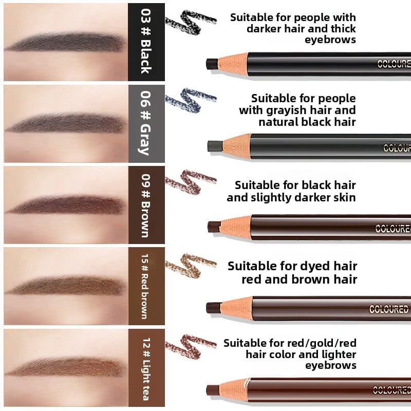 Peel-off, knife-free popular eyebrow pencil