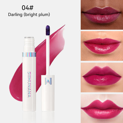 Peel-off lip gloss with long-lasting color retention and intensive moisturization
