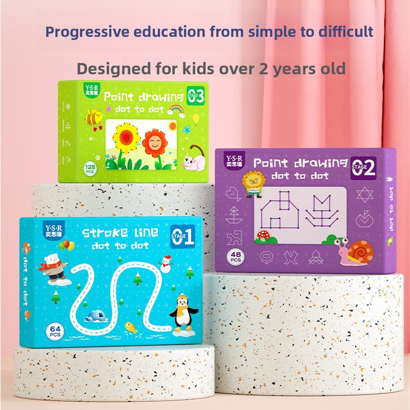 Pen Control Training Kindergarten Children Erasable to Write 2-Year-Old and 4-Year-Old Early Education Enlightening Card Pen Maneuver Attentional Toy