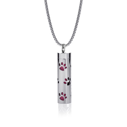 Pendant Perfume Essential Oil Stainless Steel Necklace