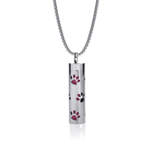 Pendant Perfume Essential Oil Stainless Steel Necklace