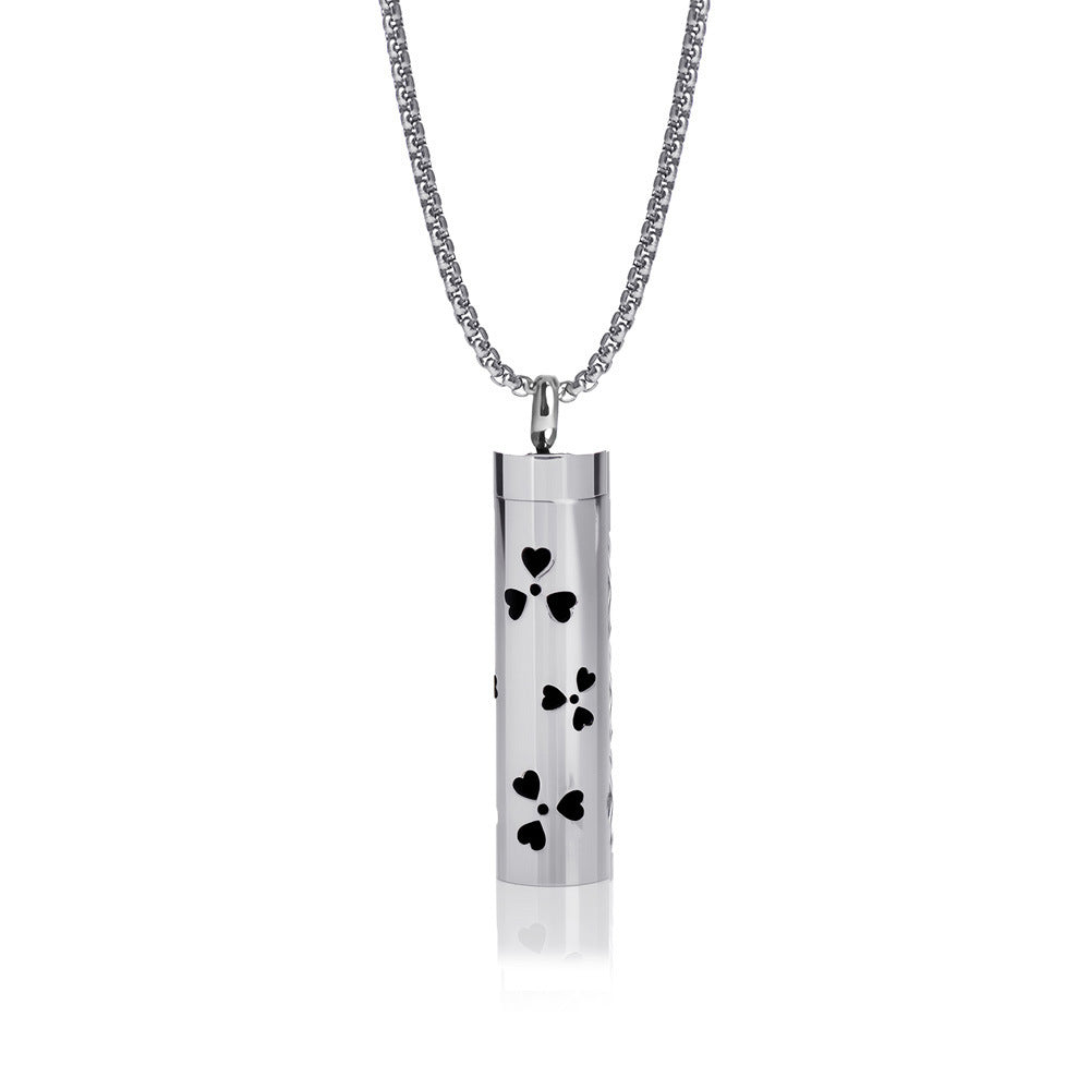 Pendant Perfume Essential Oil Stainless Steel Necklace