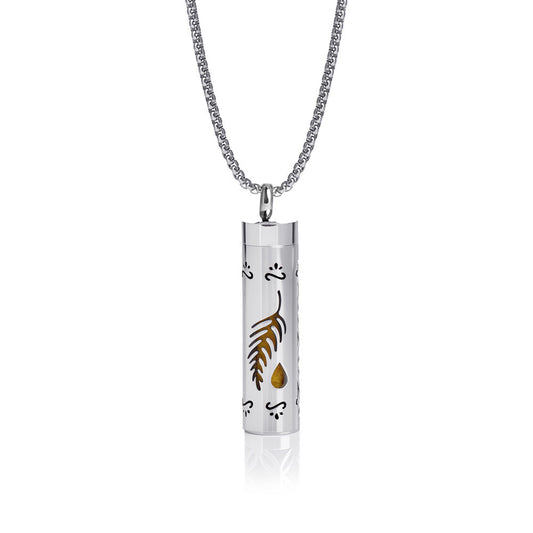 Pendant Perfume Essential Oil Stainless Steel Necklace