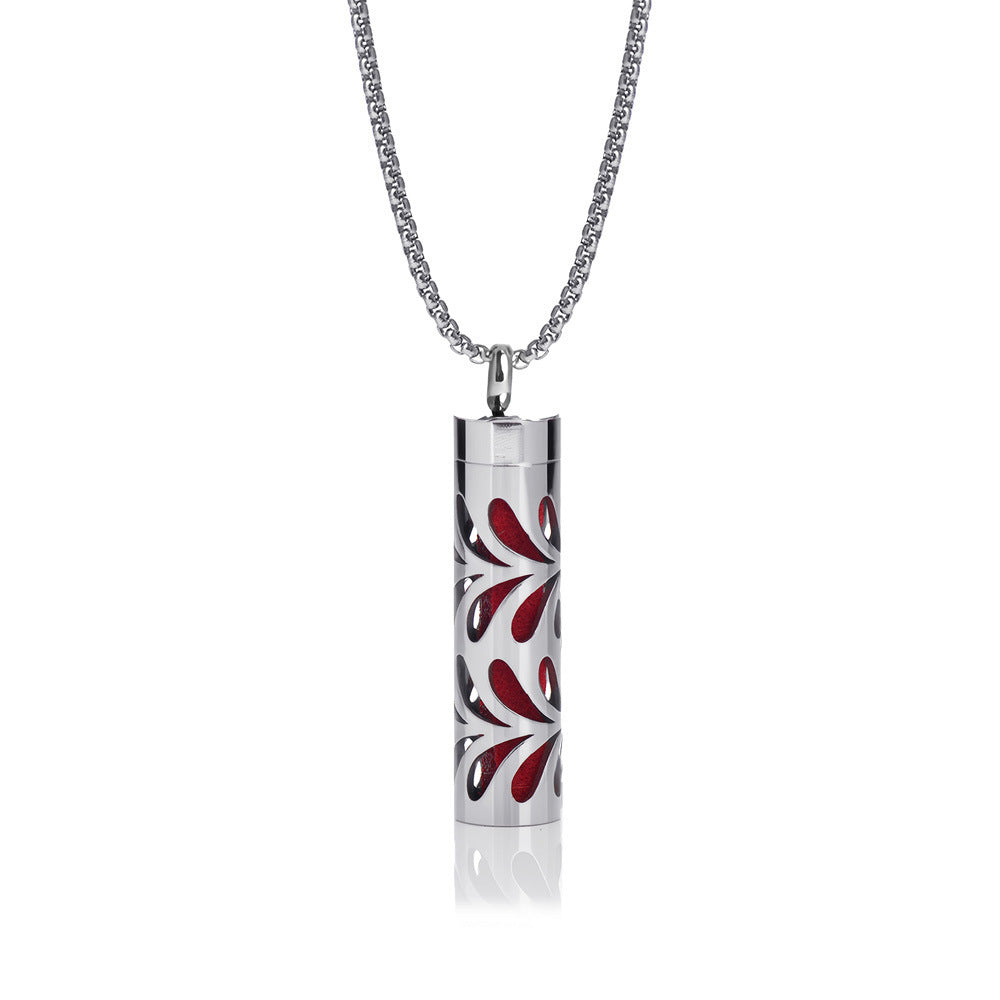 Pendant Perfume Essential Oil Stainless Steel Necklace