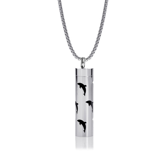 Pendant Perfume Essential Oil Stainless Steel Necklace