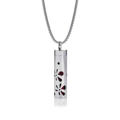Pendant Perfume Essential Oil Stainless Steel Necklace