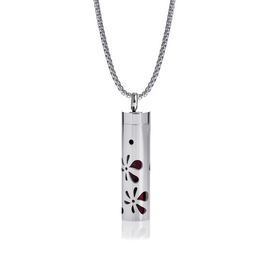 Pendant Perfume Essential Oil Stainless Steel Necklace