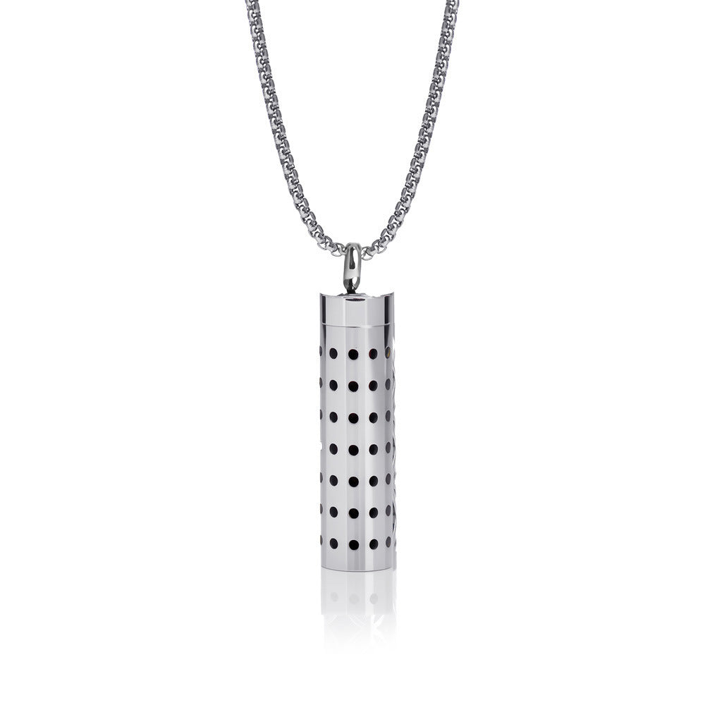 Pendant Perfume Essential Oil Stainless Steel Necklace