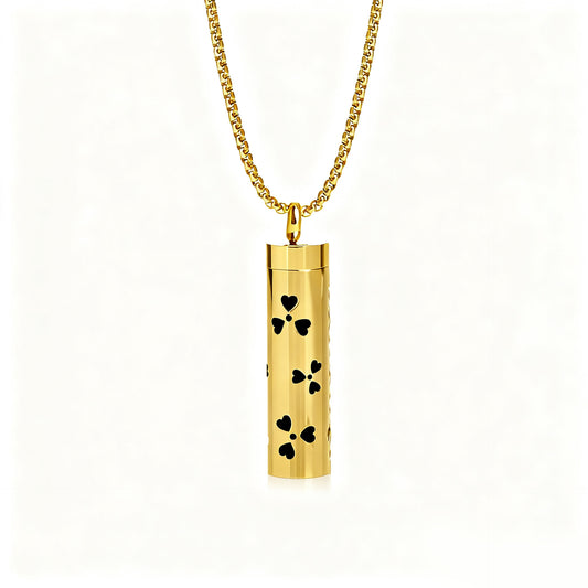 Pendant Perfume Essential Oil Stainless Steel Necklace