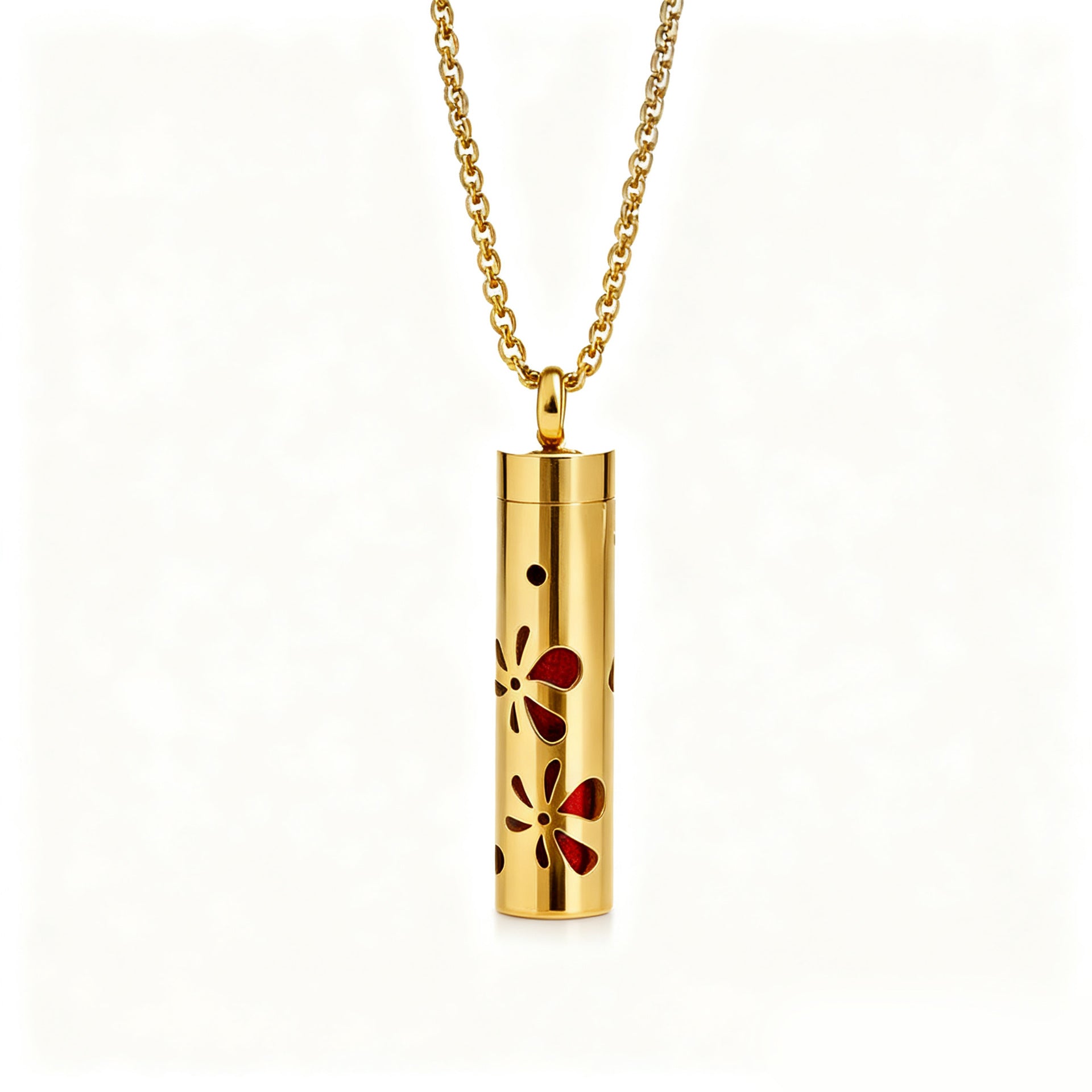 Pendant Perfume Essential Oil Stainless Steel Necklace