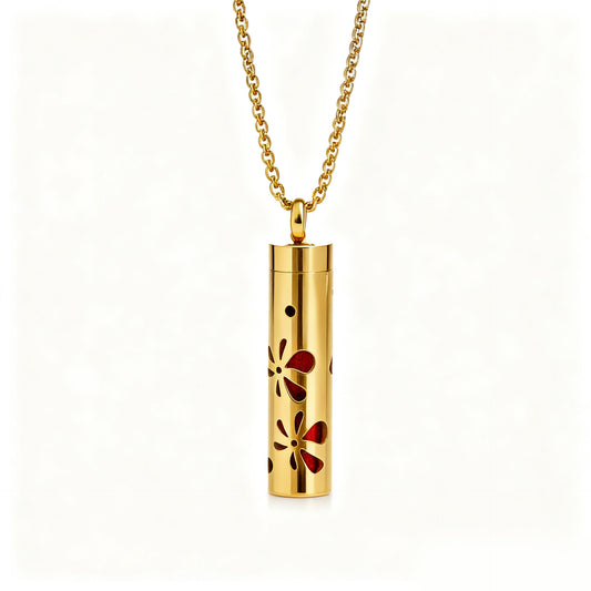 Pendant Perfume Essential Oil Stainless Steel Necklace