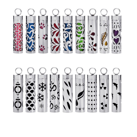 Pendant Perfume Essential Oil Stainless Steel Necklace