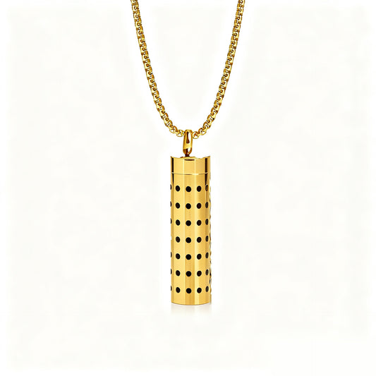 Pendant Perfume Essential Oil Stainless Steel Necklace
