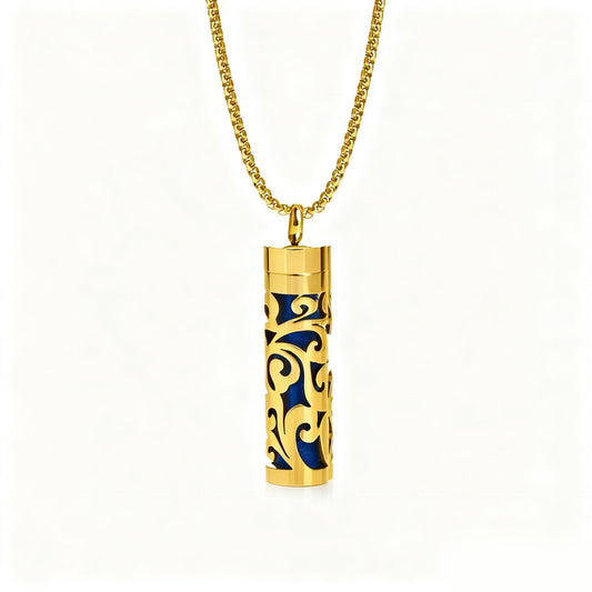 Pendant Perfume Essential Oil Stainless Steel Necklace