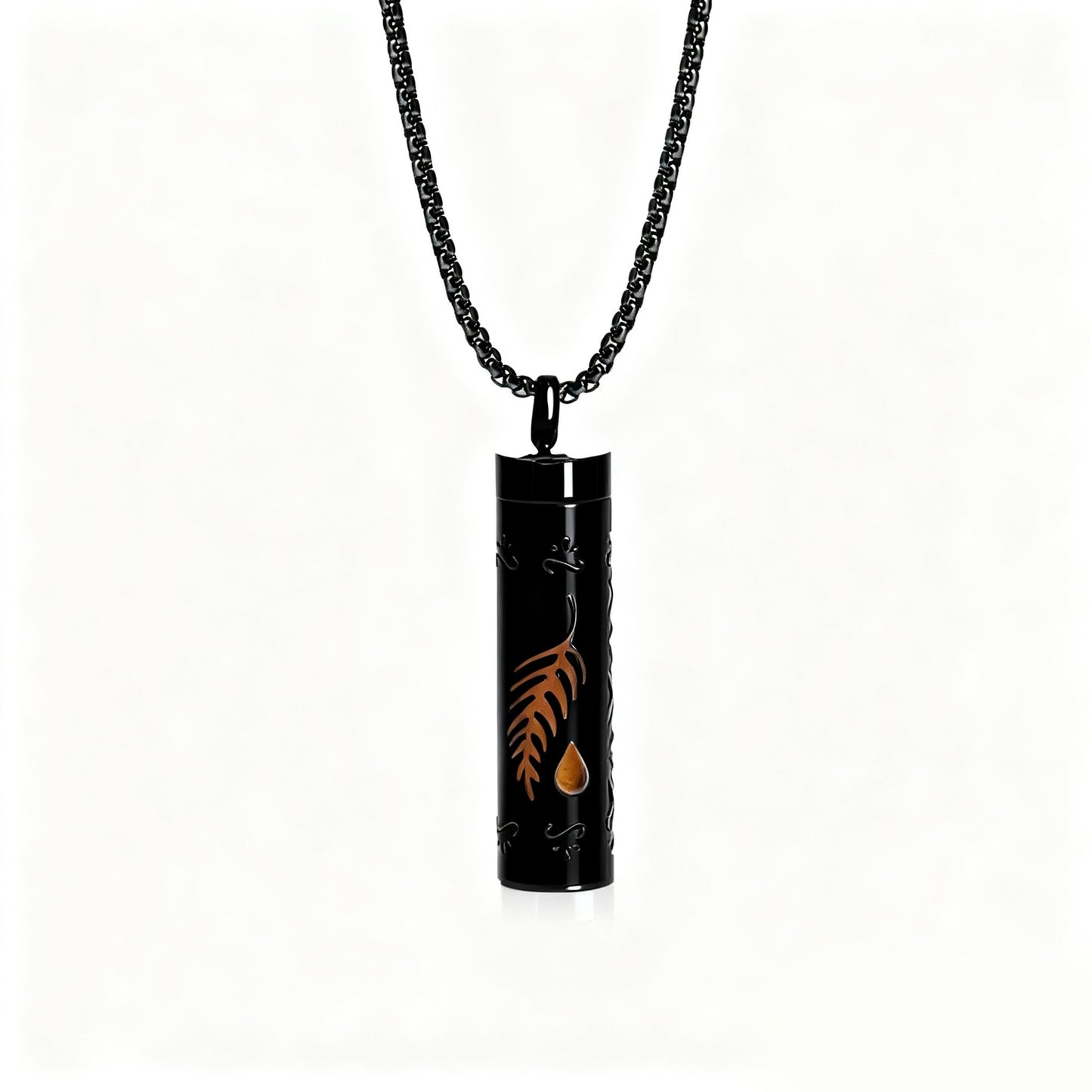 Pendant Perfume Essential Oil Stainless Steel Necklace