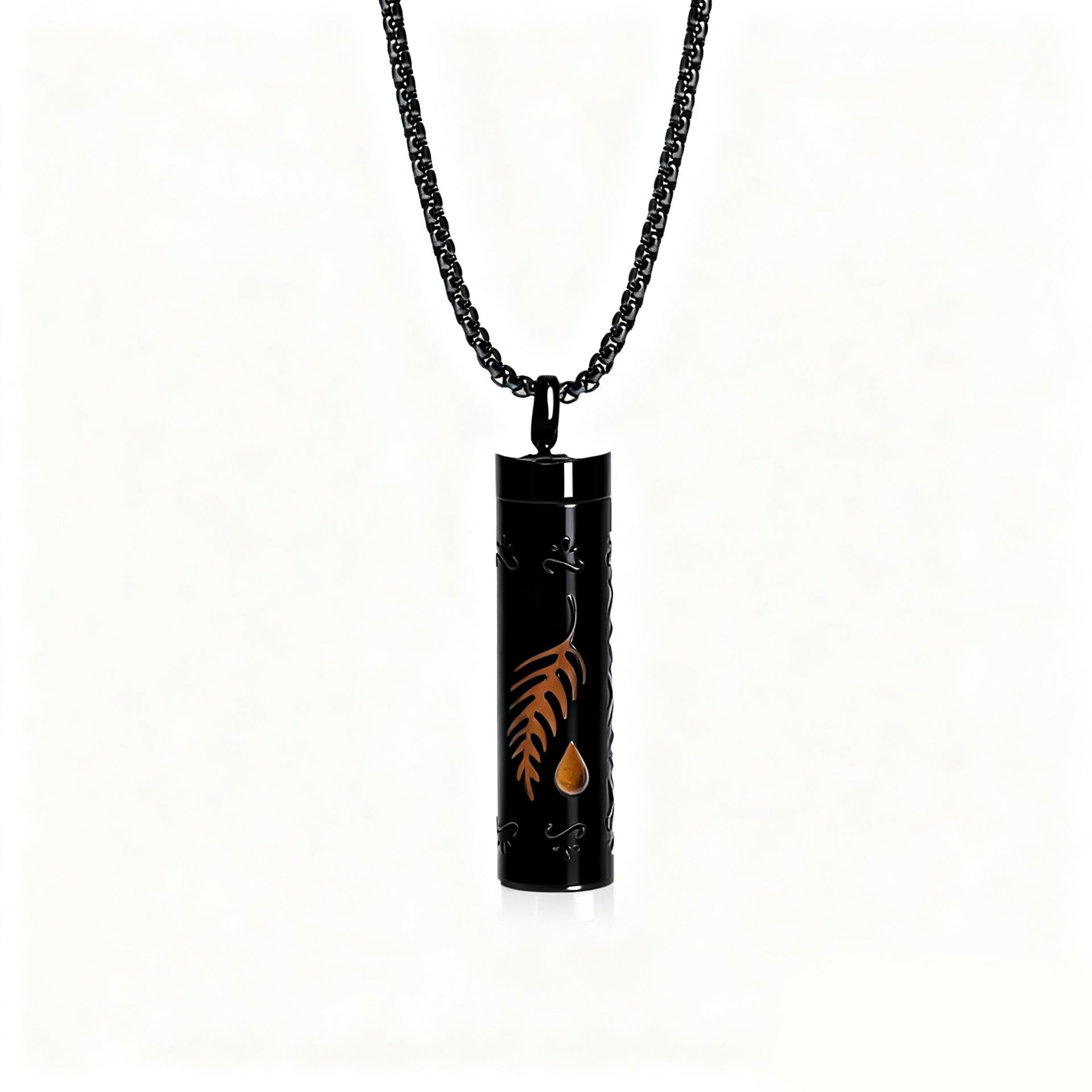 Pendant Perfume Essential Oil Stainless Steel Necklace