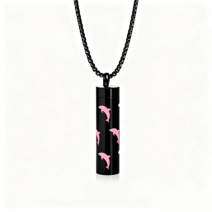 Pendant Perfume Essential Oil Stainless Steel Necklace