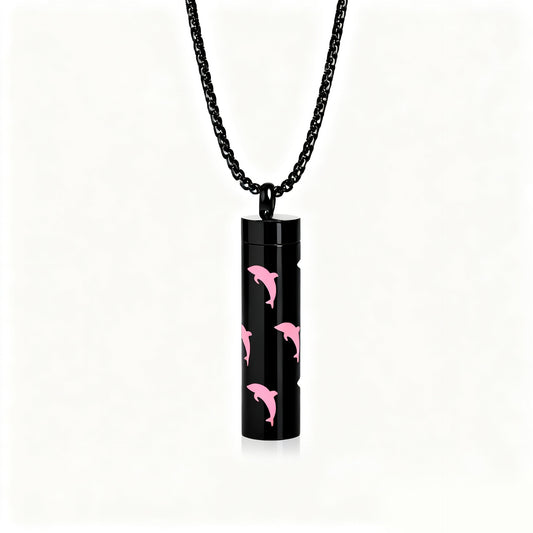 Pendant Perfume Essential Oil Stainless Steel Necklace