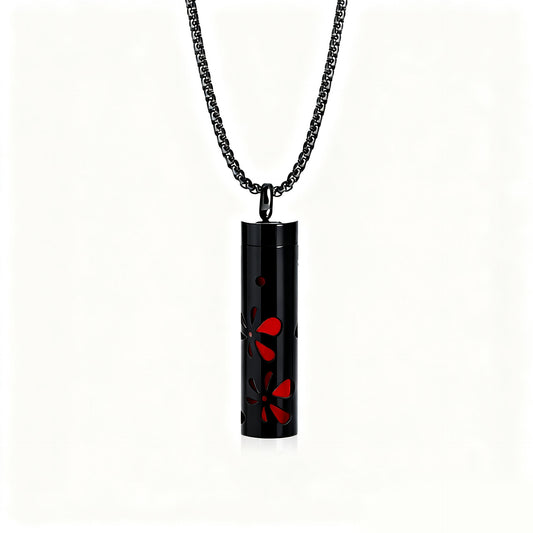 Pendant Perfume Essential Oil Stainless Steel Necklace