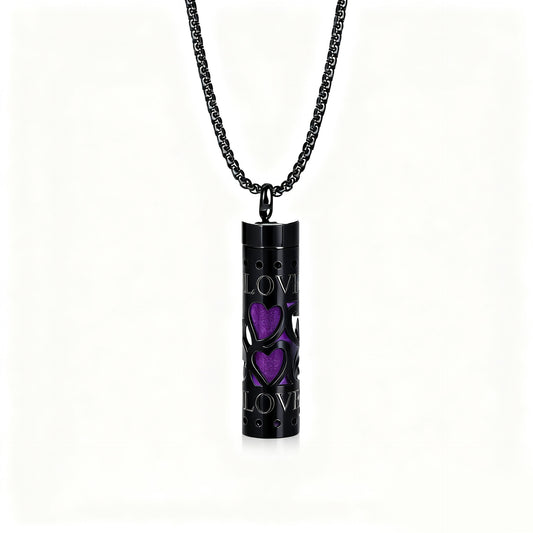 Pendant Perfume Essential Oil Stainless Steel Necklace