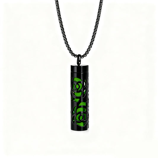 Pendant Perfume Essential Oil Stainless Steel Necklace