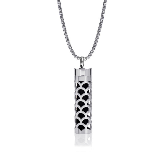 Pendant Perfume Essential Oil Stainless Steel Necklace