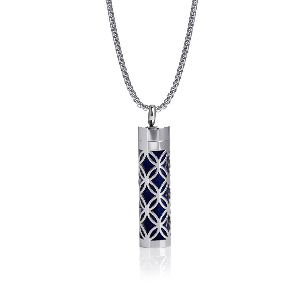 Pendant Perfume Essential Oil Stainless Steel Necklace