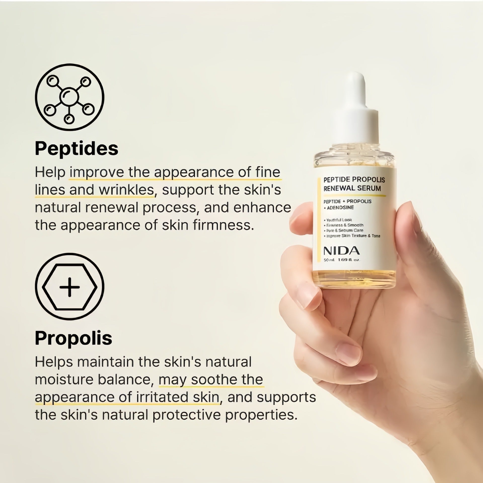 Peptide propolis Regeneration Essence relieves skin