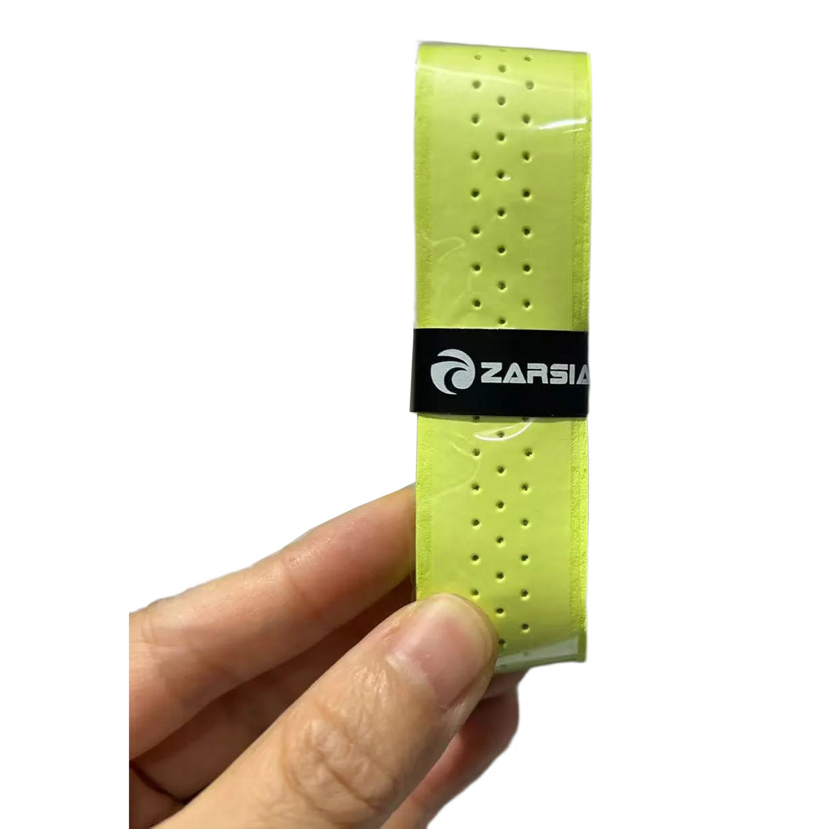 Perforated inner handle wrapped with leather