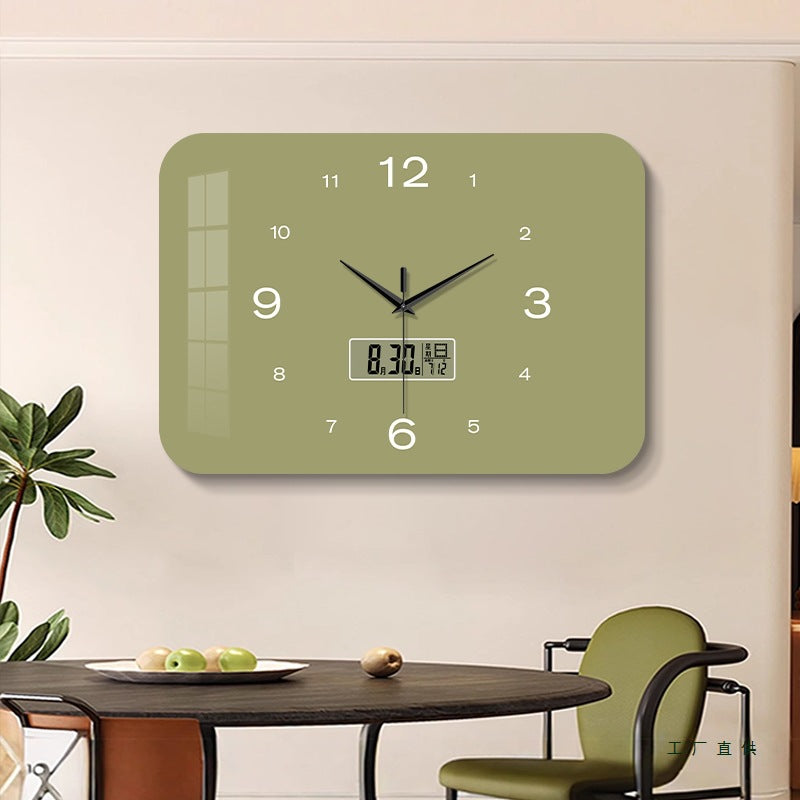 Perpetual Calendar Silent Wall Clock