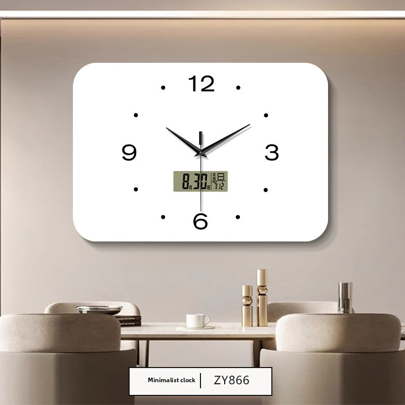 Perpetual Calendar Silent Wall Clock