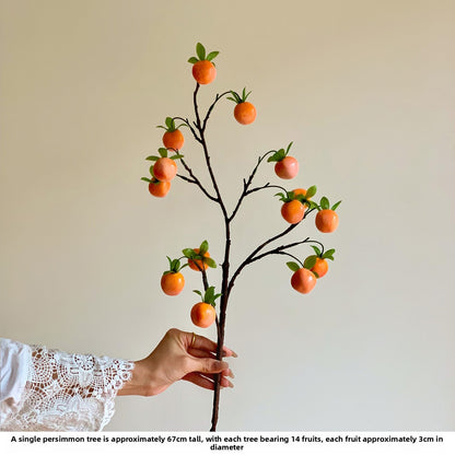 Persimmon Ceramic Vase Decoration