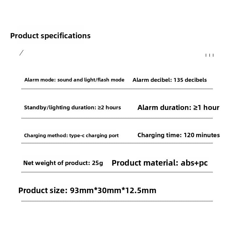 Personal alarm device
