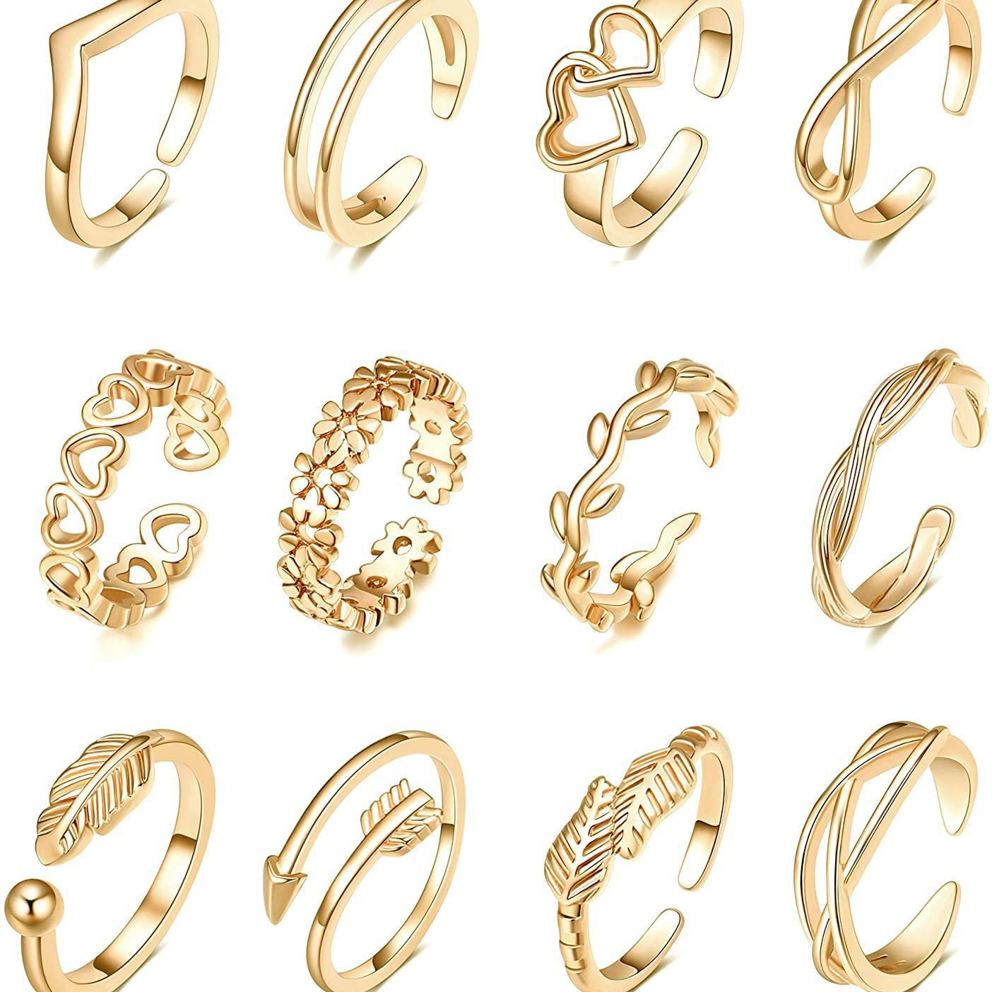 Personality Hollow Love Retro Women's Foot Ring