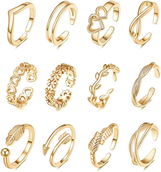 Personality Hollow Love Retro Women's Foot Ring