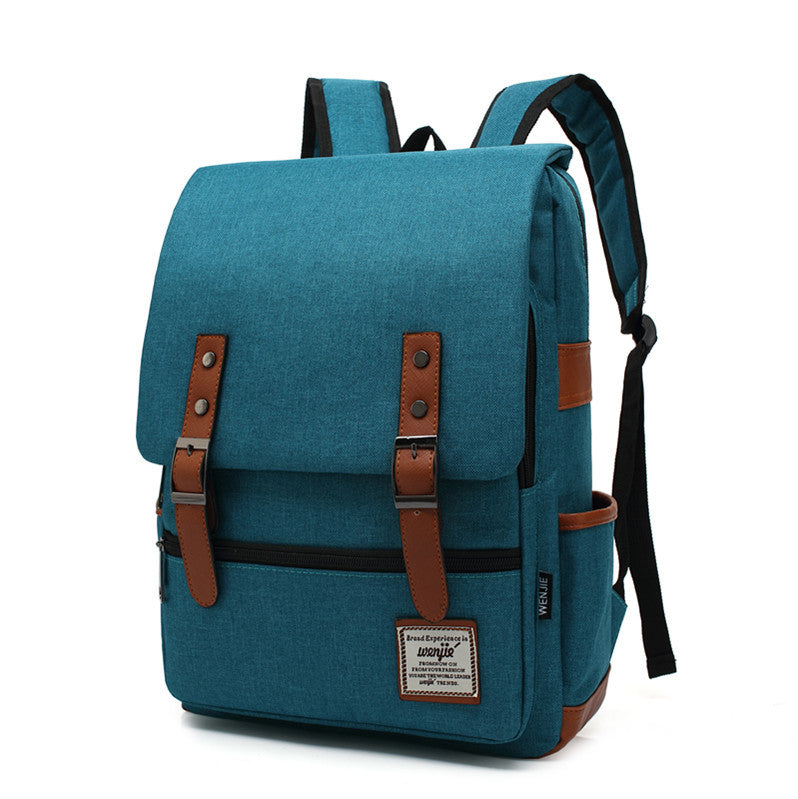 personality retro men and women outdoor canvas large travel backpack