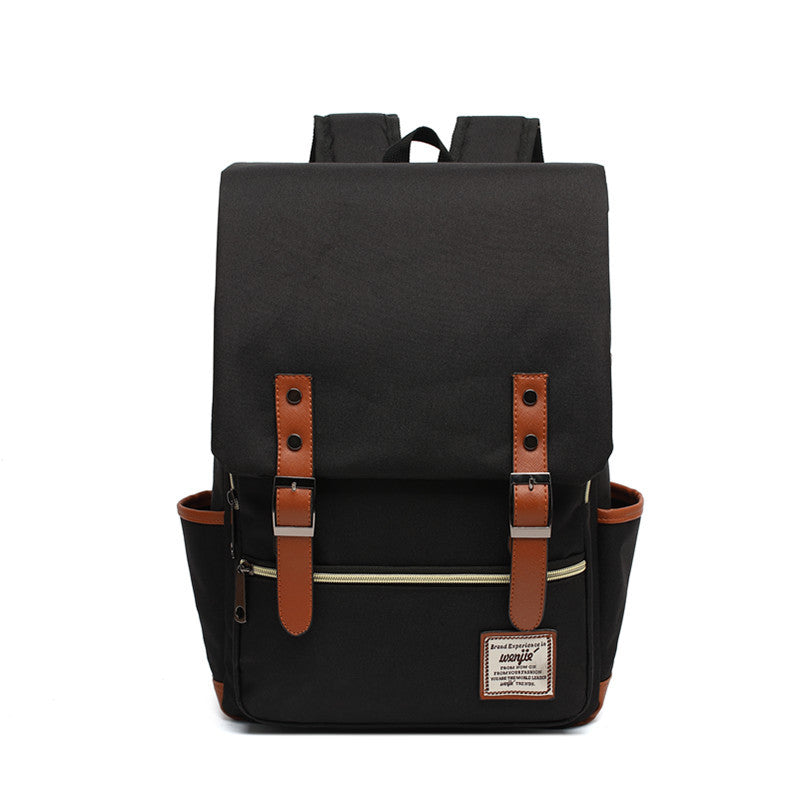 personality retro men and women outdoor canvas large travel backpack