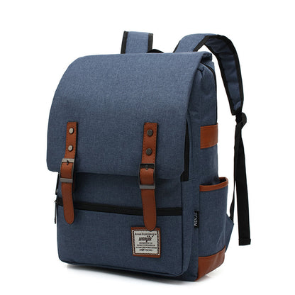 personality retro men and women outdoor canvas large travel backpack