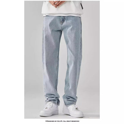 Personality solid color jeans