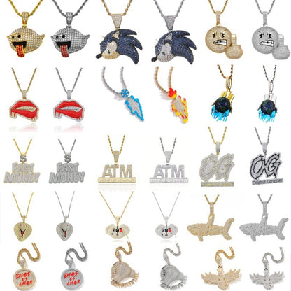 Personalized Alloy Pendant Necklace